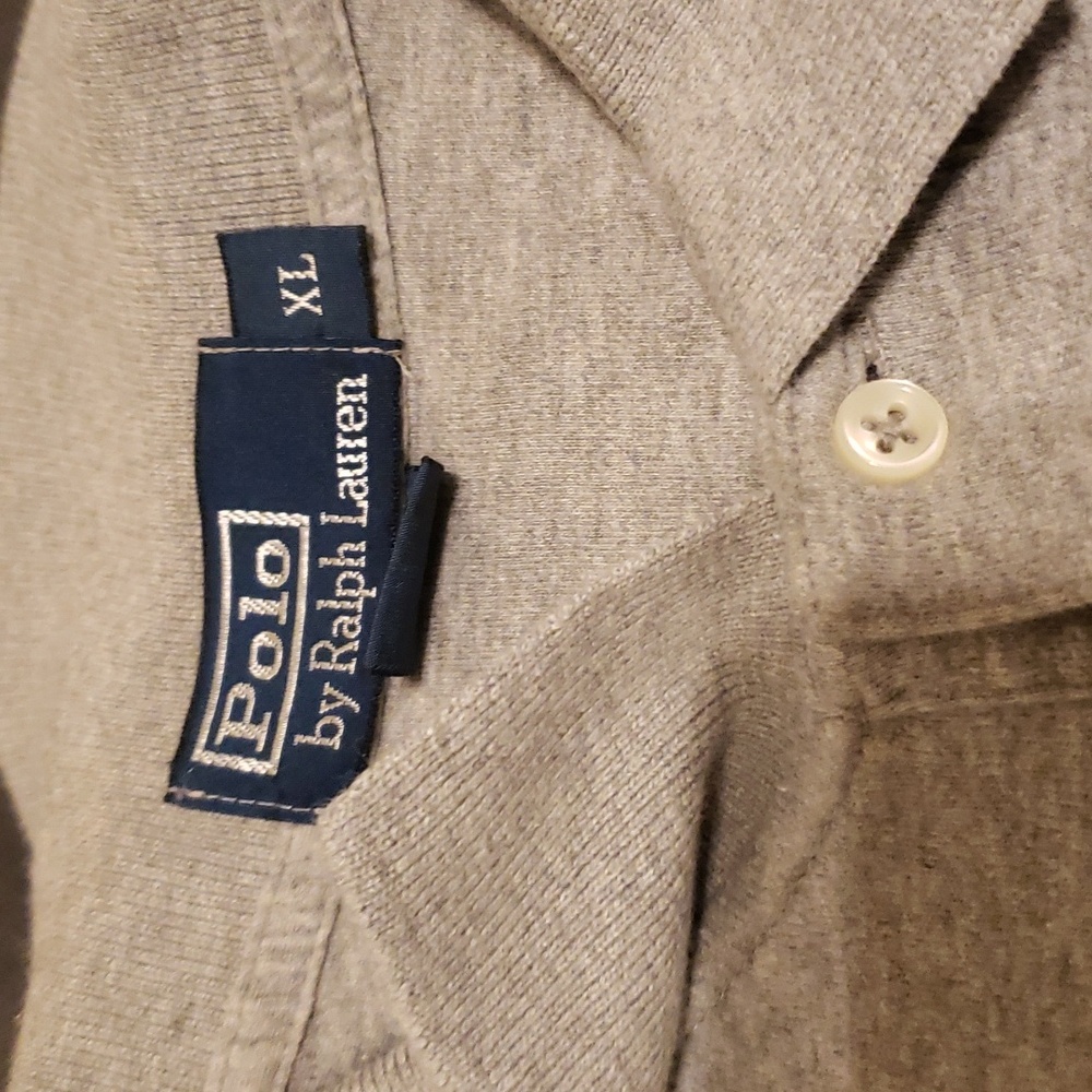 Gray Ralph Lauren polo